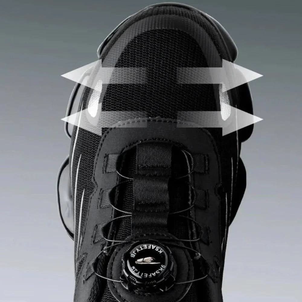 Men’s Work Shoes with Slip-Resistant Sole and Wide Forefoot