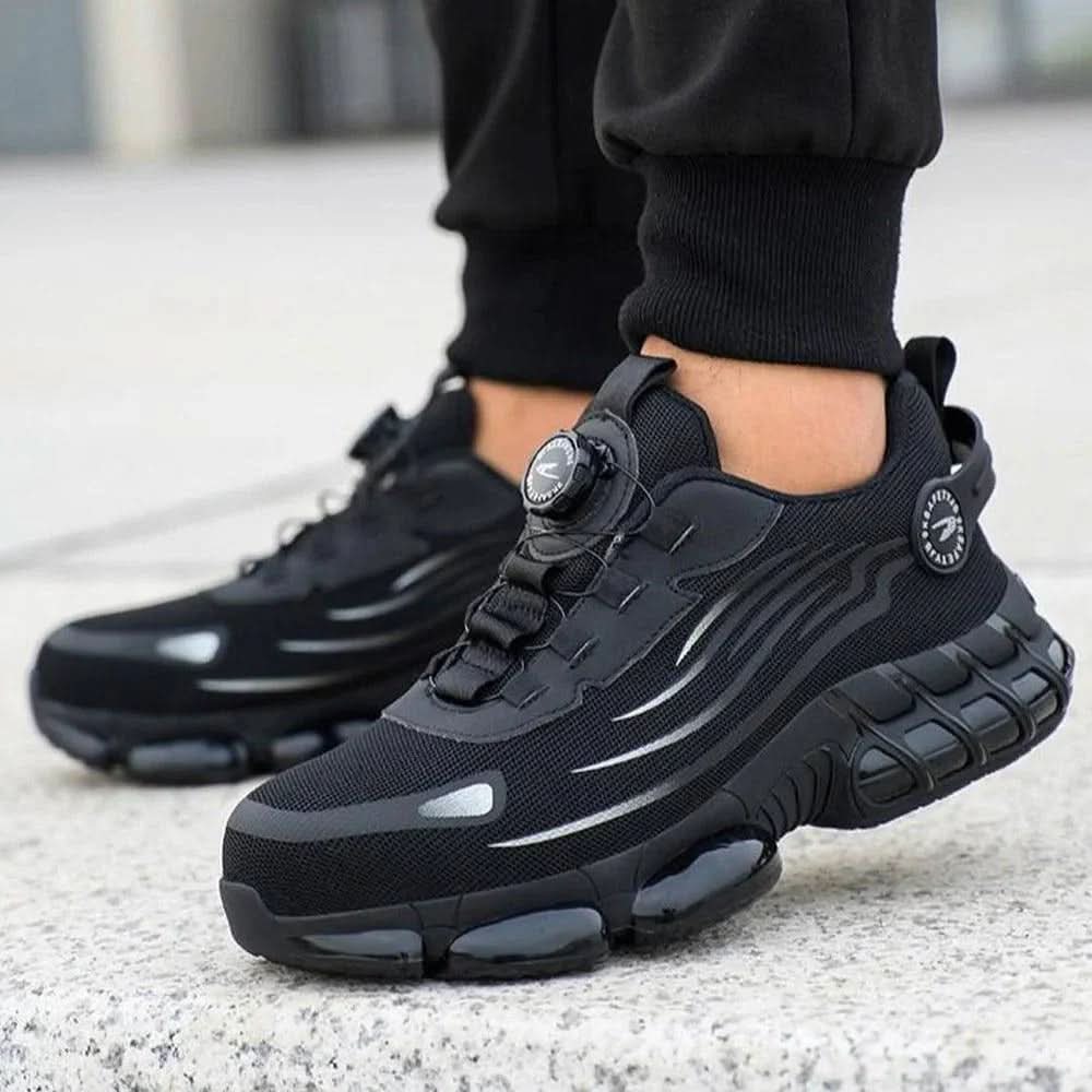 Men’s Work Shoes with Slip-Resistant Sole and Wide Forefoot