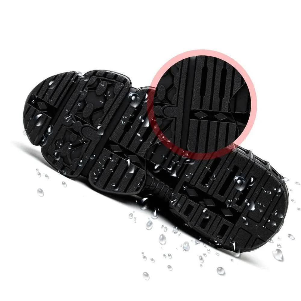 Men’s Work Shoes with Slip-Resistant Sole and Wide Forefoot