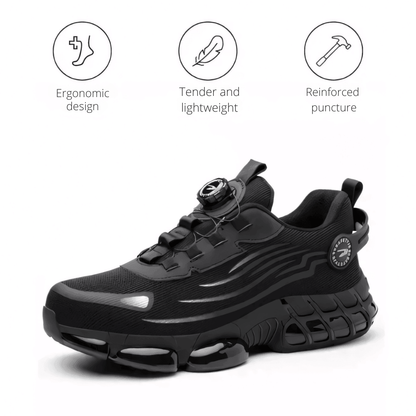 Men’s Work Shoes with Slip-Resistant Sole and Wide Forefoot