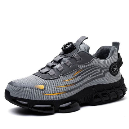 Men’s Work Shoes with Slip-Resistant Sole and Wide Forefoot