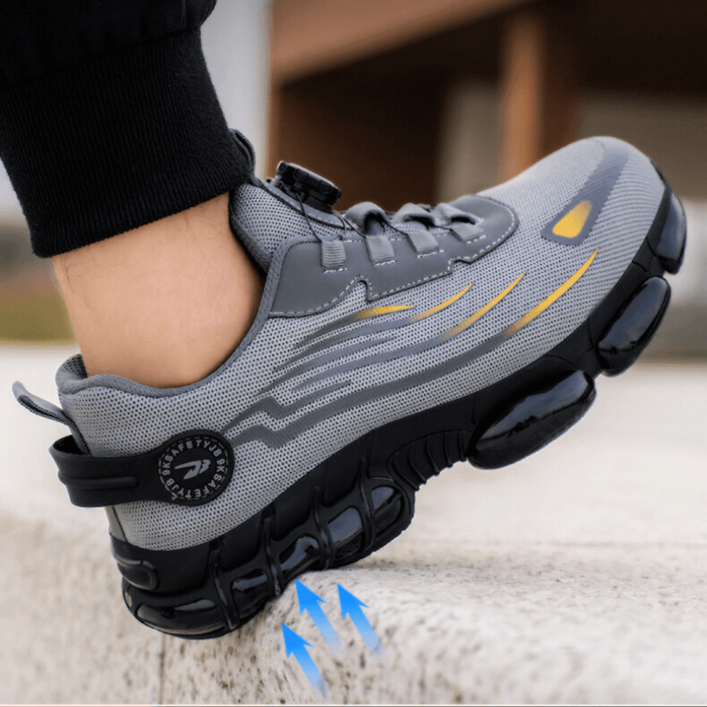 Men’s Work Shoes with Slip-Resistant Sole and Wide Forefoot
