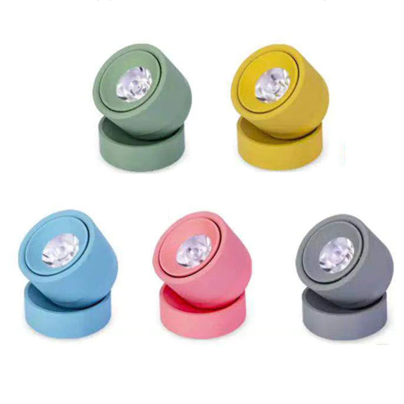 Minimalist LED Spotlight with Adjustable 340° Light Direction