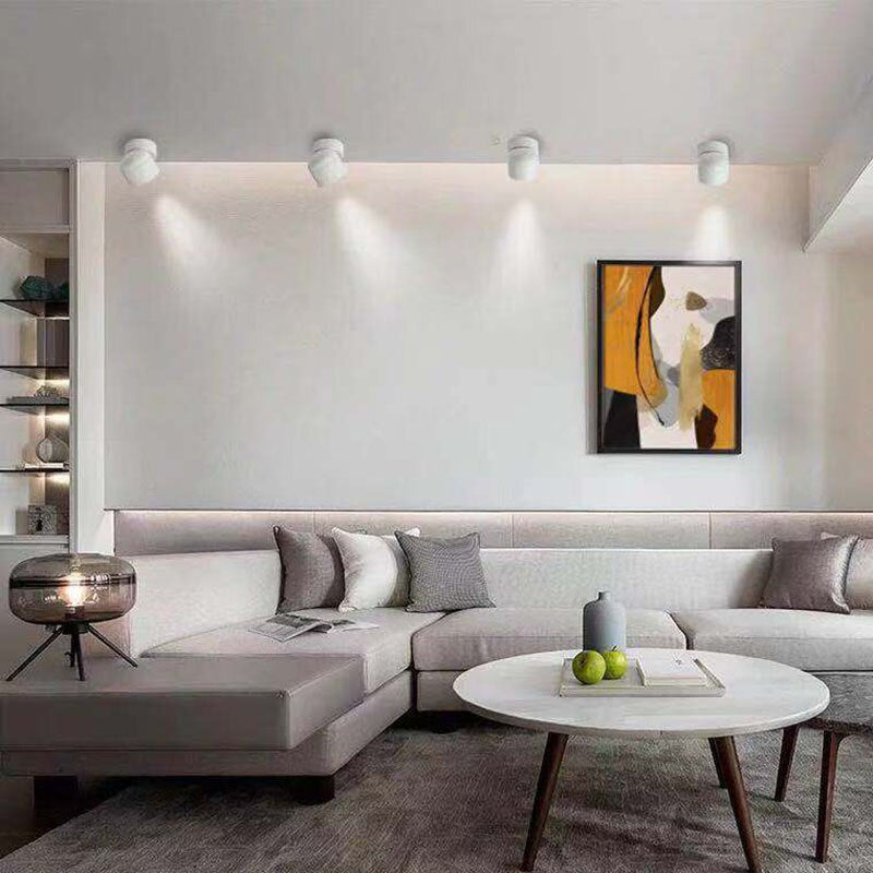 Minimalist LED Spotlight with Adjustable 340° Light Direction