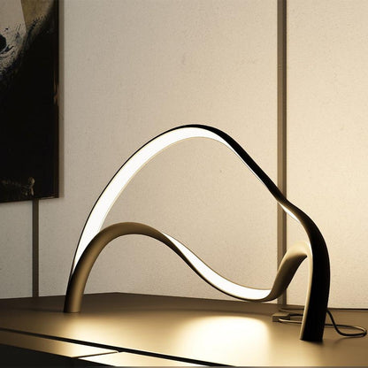 Minimalist LED Table Lamp with Matte Finish and Warm White Light