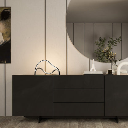 Minimalist LED Table Lamp with Matte Finish and Warm White Light