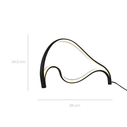Minimalist LED Table Lamp with Matte Finish and Warm White Light