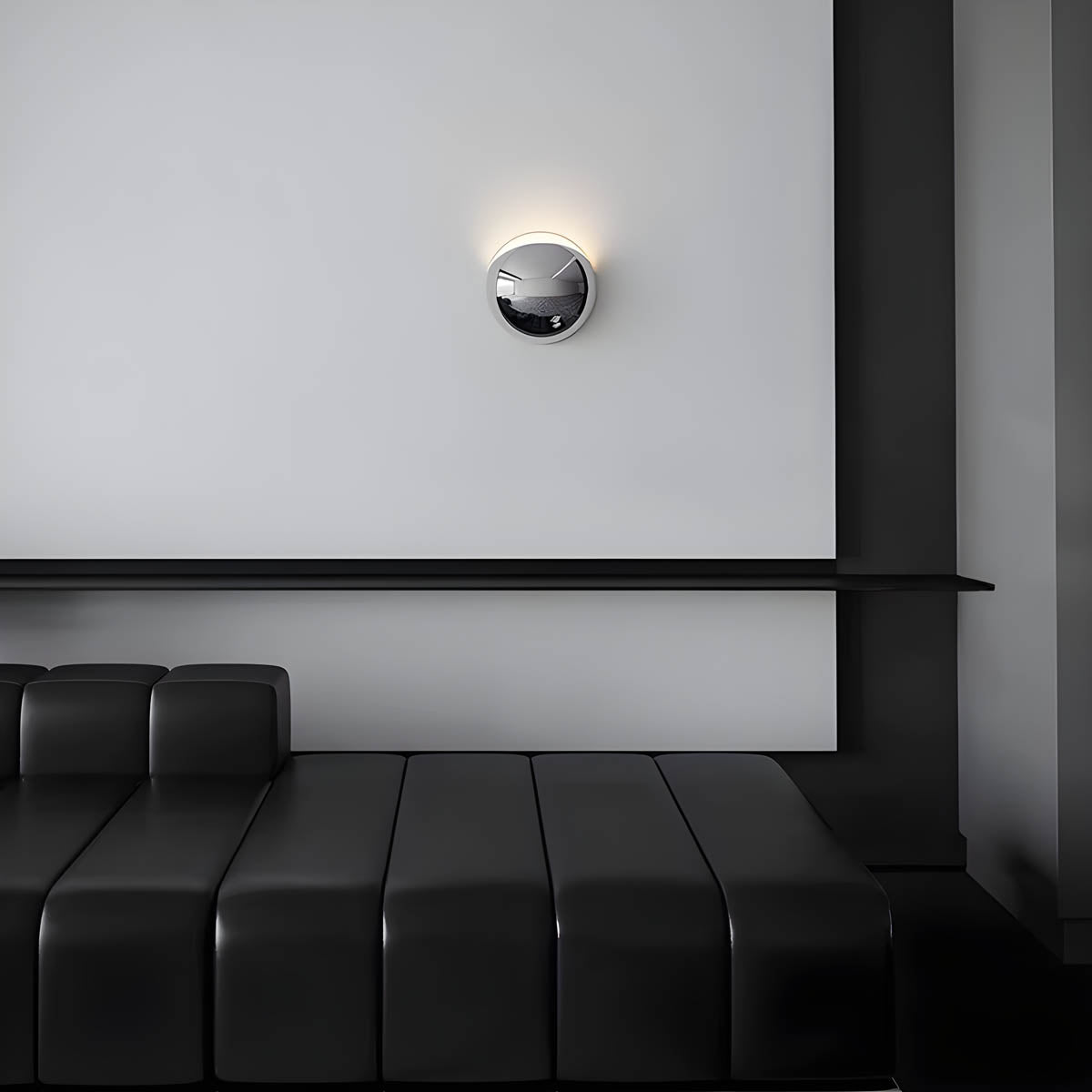 Minimalist Pebble-Inspired LED Wall Lamp with Warm White Light