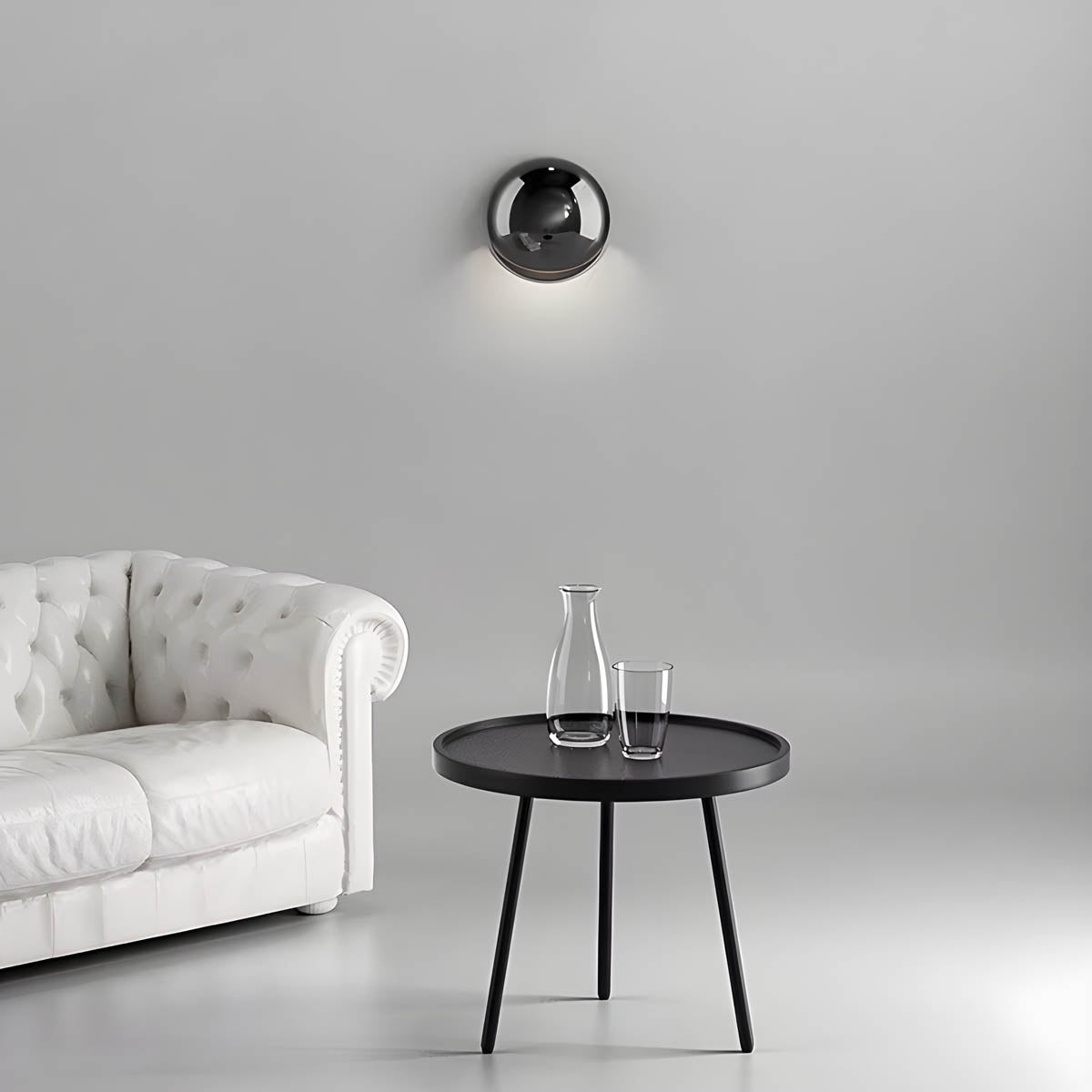 Minimalist Pebble-Inspired LED Wall Lamp with Warm White Light