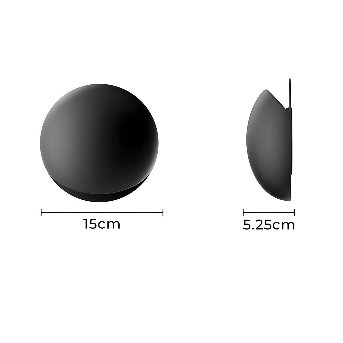 Minimalist Pebble-Inspired LED Wall Lamp with Warm White Light