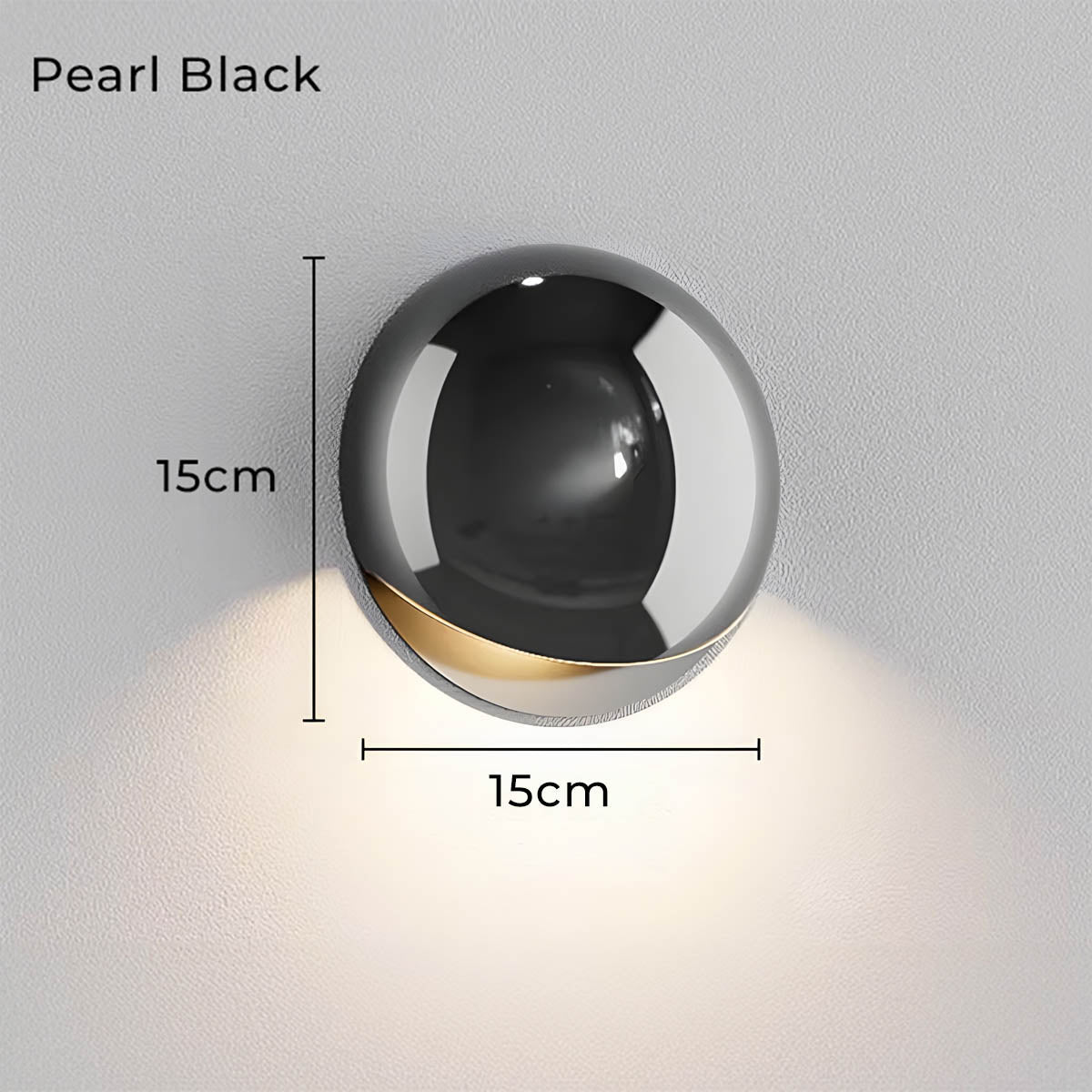 Minimalist Pebble-Inspired LED Wall Lamp with Warm White Light