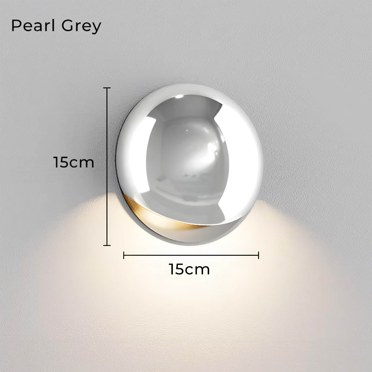 Minimalist Pebble-Inspired LED Wall Lamp with Warm White Light