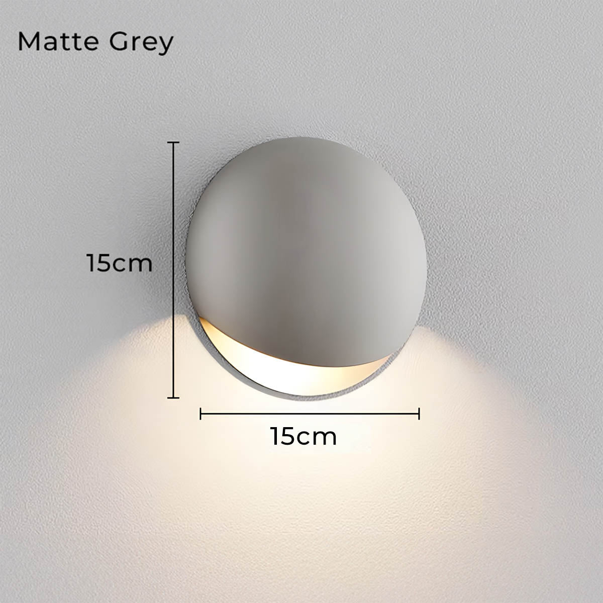 Minimalist Pebble-Inspired LED Wall Lamp with Warm White Light