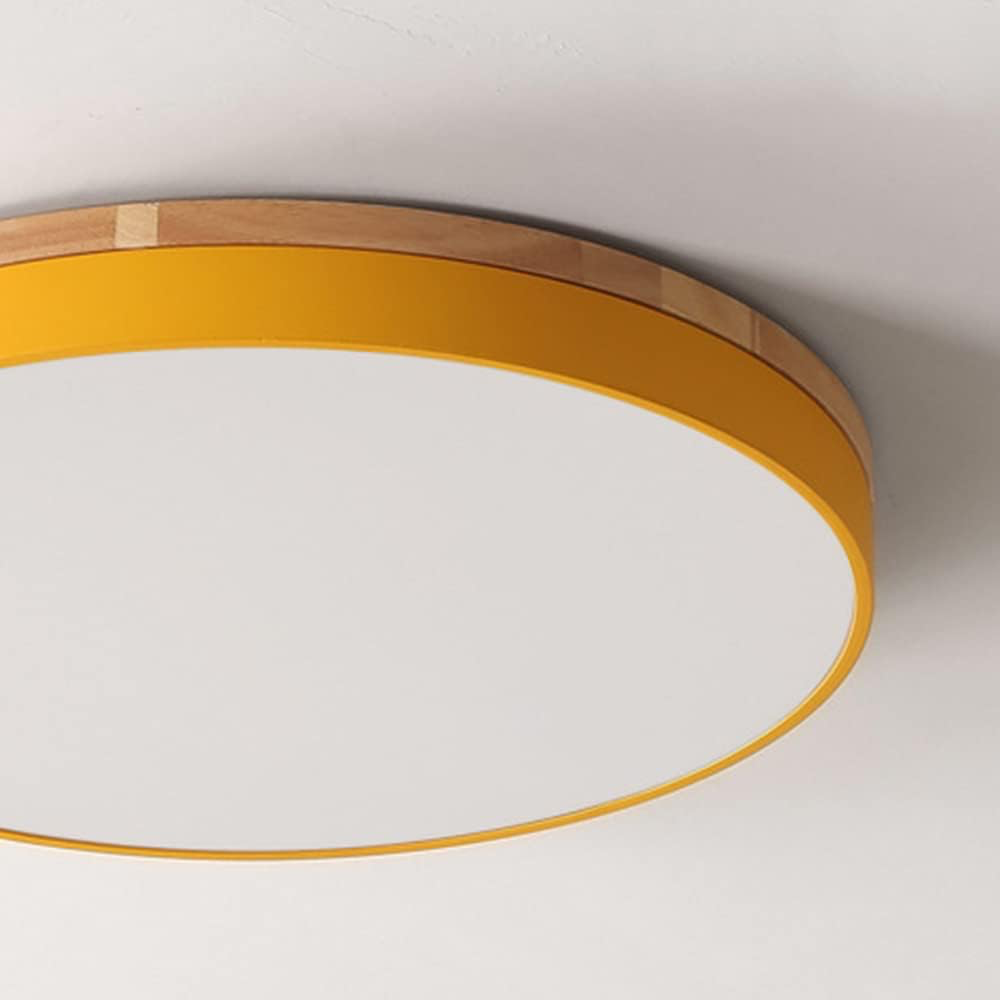 Minimalist Scandinavian Ceiling Light with Natural Wood and Metal Accents