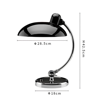 Minimalist Scandinavian Table Lamp – Metal and Wood Lamp with Warm Light