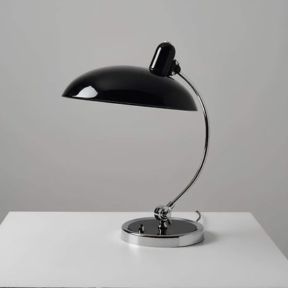 Minimalist Scandinavian Table Lamp – Metal and Wood Lamp with Warm Light
