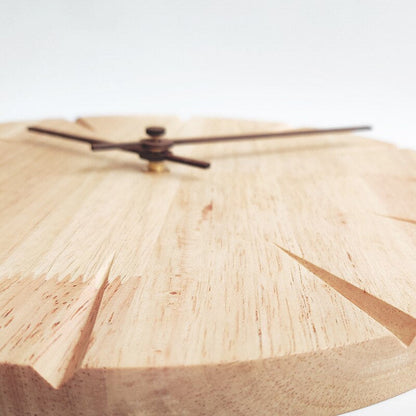 Minimalist Solid Wood Wall Clock with Silent Quartz Movement