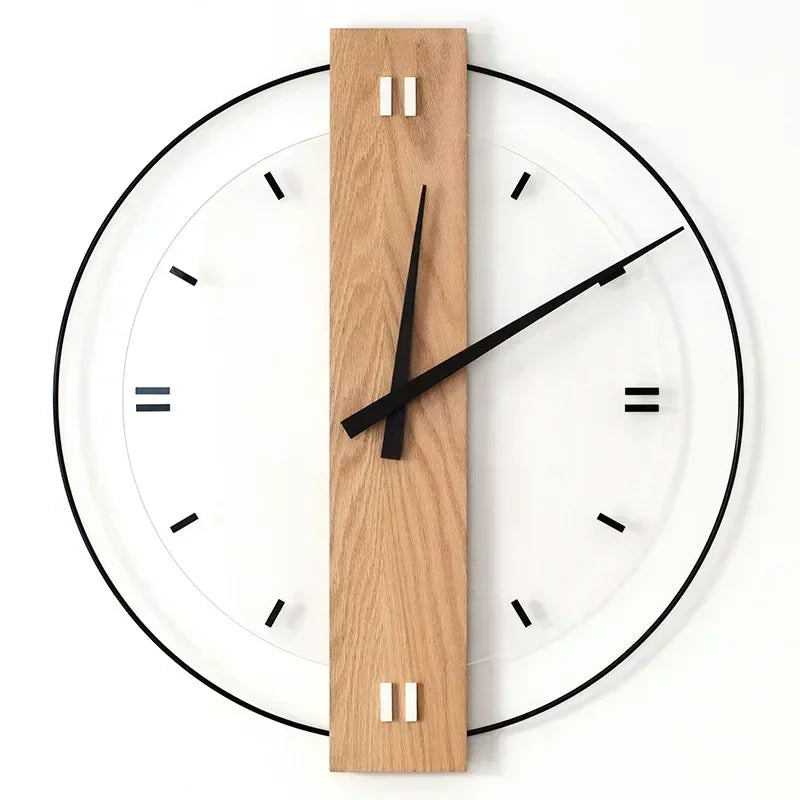Minimalist Wooden Silent Wall Clock