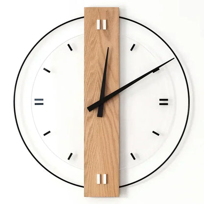 Minimalist Wooden Silent Wall Clock