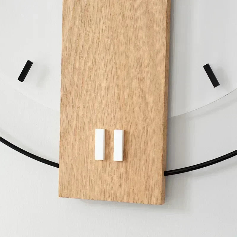 Minimalist Wooden Silent Wall Clock
