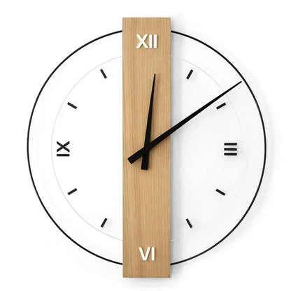 Minimalist Wooden Silent Wall Clock