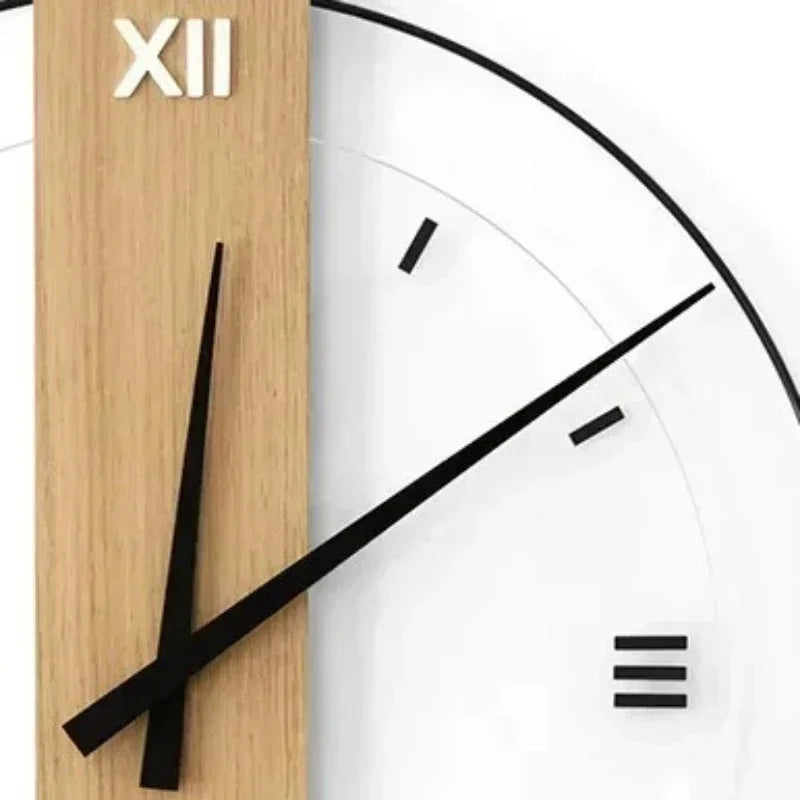 Minimalist Wooden Silent Wall Clock
