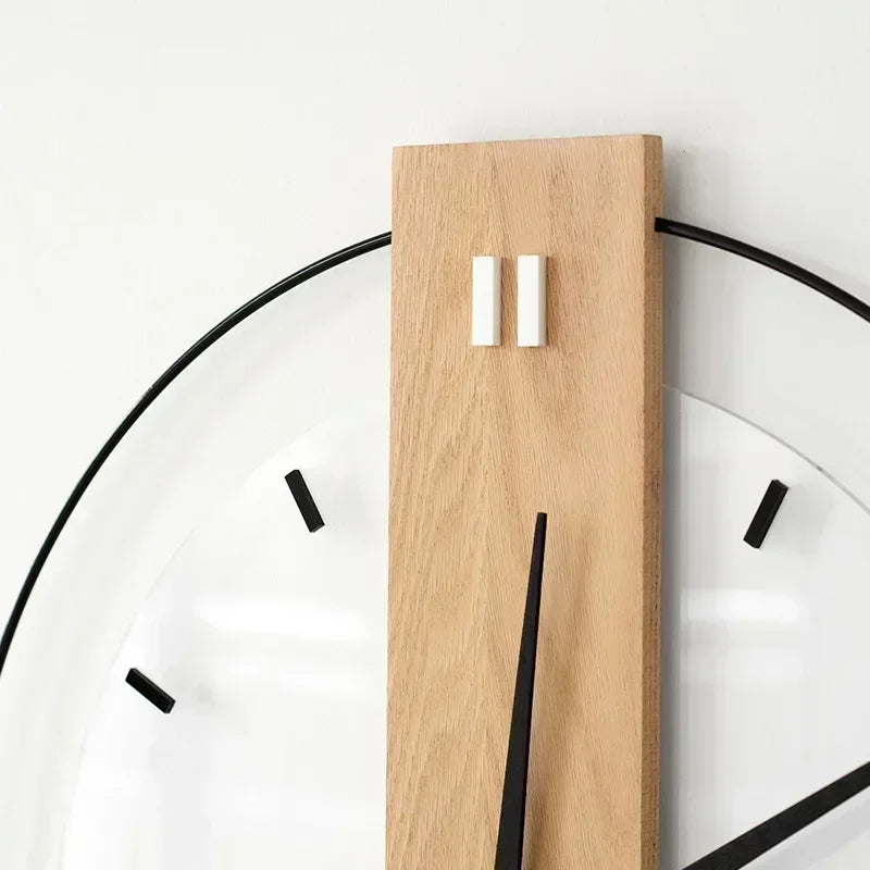 Minimalist Wooden Silent Wall Clock