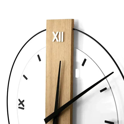 Minimalist Wooden Silent Wall Clock