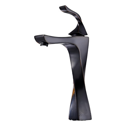 Modern Basin Tap with Twisted Design and Single-Lever Control
