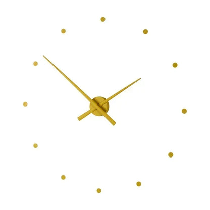 Modern Wall Clock - Black Quartz Metal & Plastic Decorative Clock