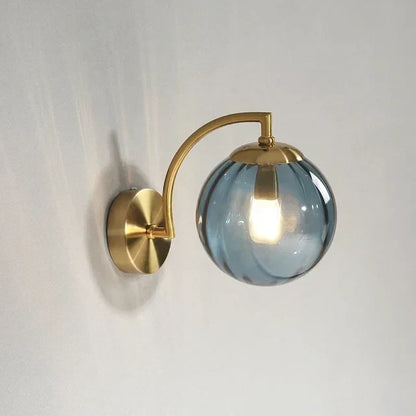 Modern Glass Wall Light - Integrated LED Warm White Interior Lamp