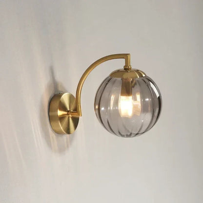 Modern Glass Wall Light - Integrated LED Warm White Interior Lamp