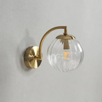 Modern Glass Wall Light - Integrated LED Warm White Interior Lamp