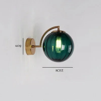 Modern Glass Wall Light - Integrated LED Warm White Interior Lamp