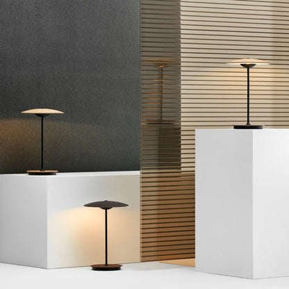Modern Metal Table Lamp with Integrated LED Lighting
