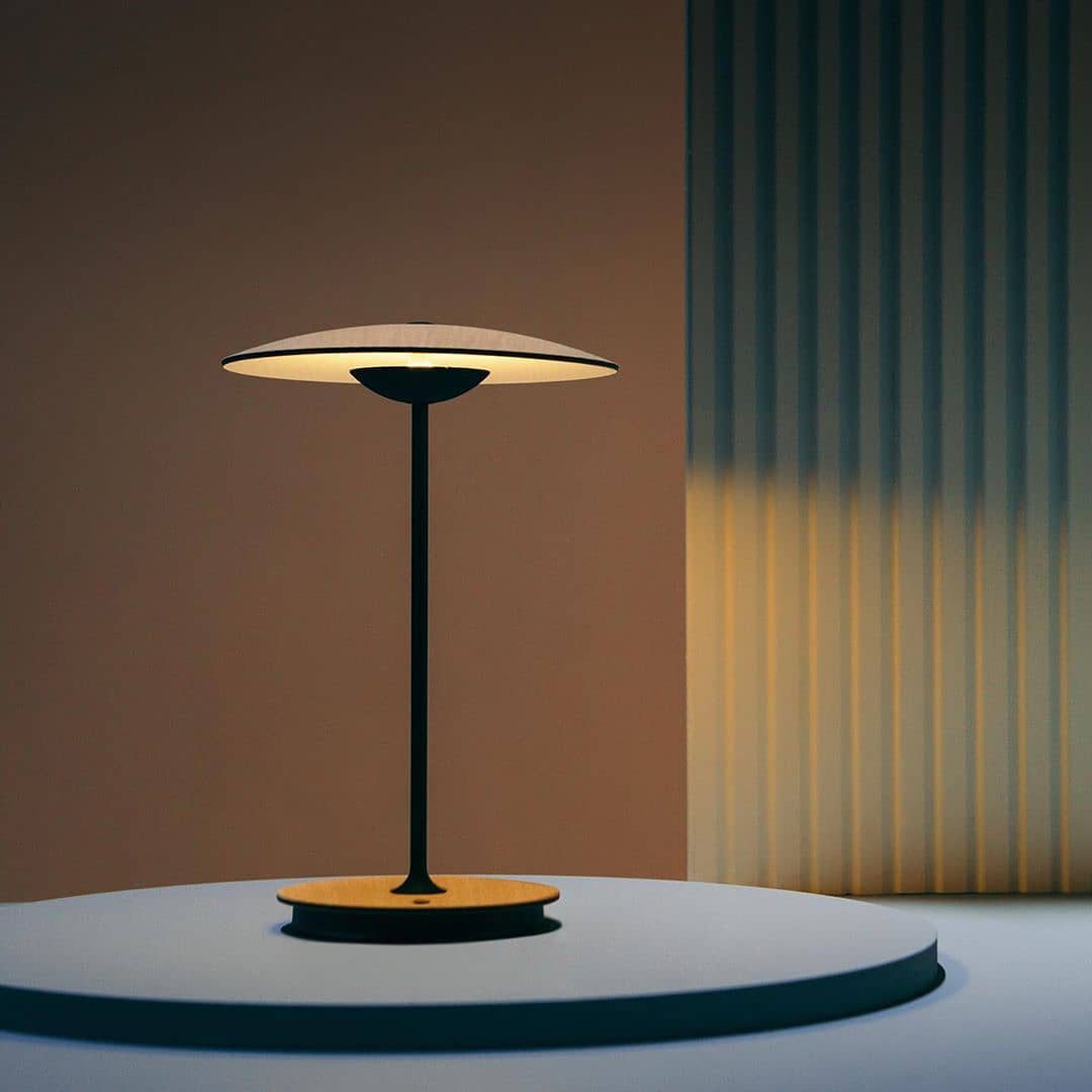 Modern Metal Table Lamp with Integrated LED Lighting