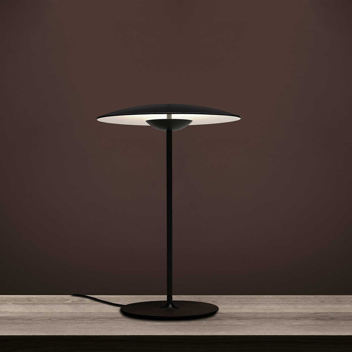 Modern Metal Table Lamp with Integrated LED Lighting