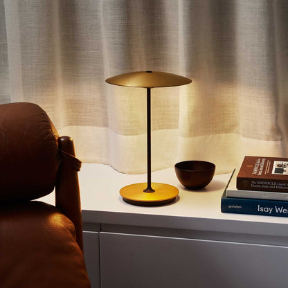 Modern Metal Table Lamp with Integrated LED Lighting