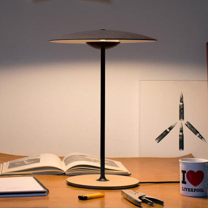 Modern Metal Table Lamp with Integrated LED Lighting