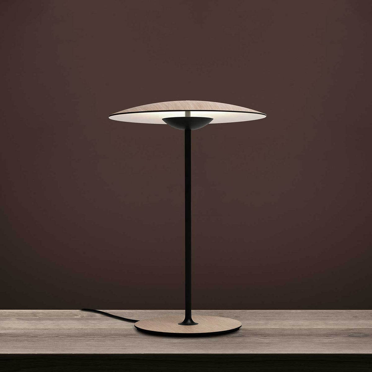 Modern Metal Table Lamp with Integrated LED Lighting