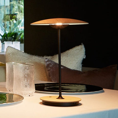 Modern Metal Table Lamp with Integrated LED Lighting