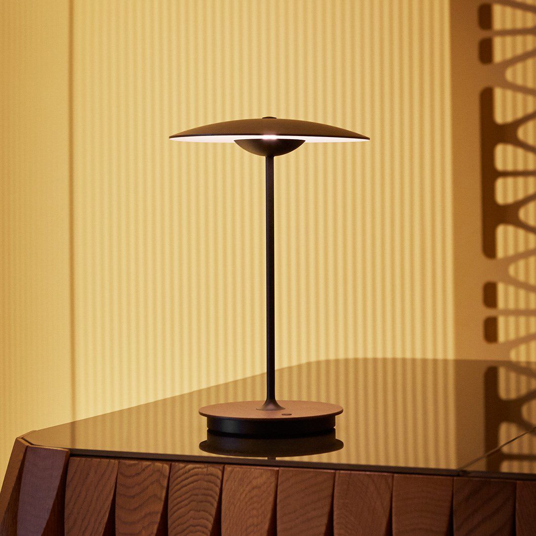 Modern Metal Table Lamp with Integrated LED Lighting