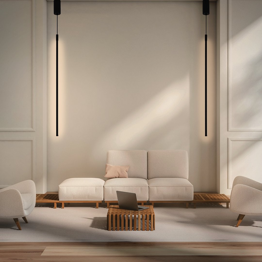 Modern Minimalist LED Pendant Light with Aluminium Frame