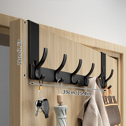 Modern Over-the-Door Hook for Clothes, Towels and Hats