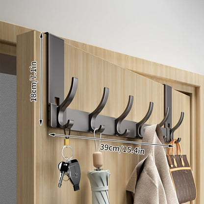 Modern Over-the-Door Hook for Clothes, Towels and Hats