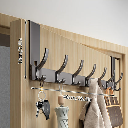Modern Over-the-Door Hook for Clothes, Towels and Hats