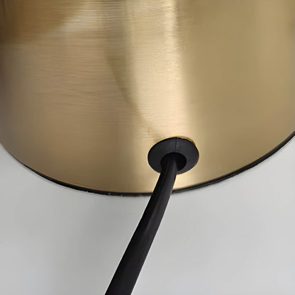Modern Table Lamp with Glass Accents and Cone-Shaped Design