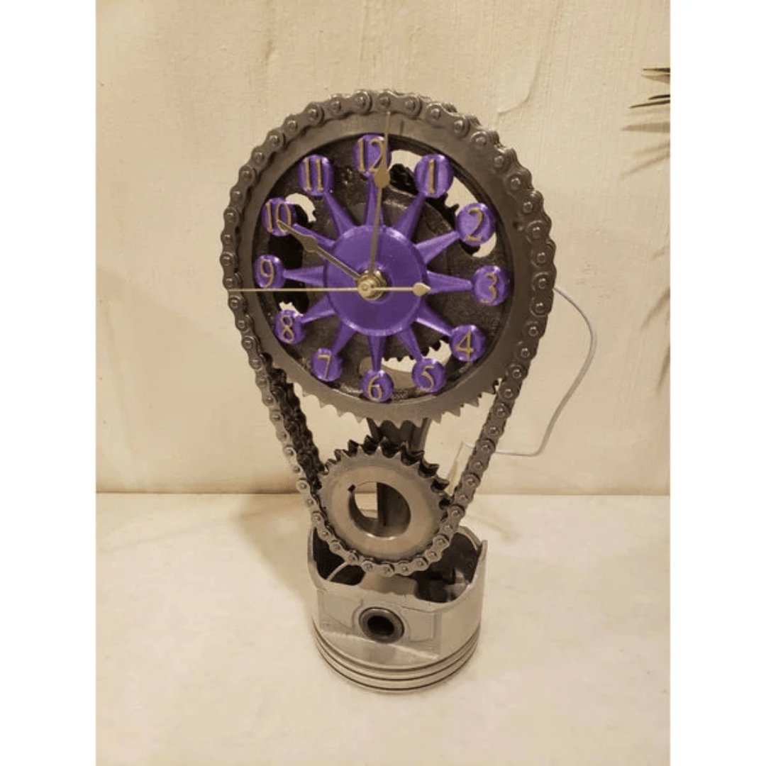 Modern Wall Clock with Moving Gear Mechanism