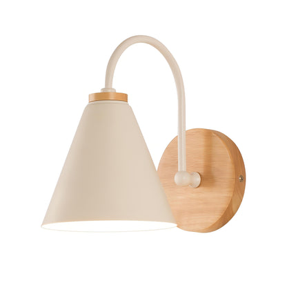 Modern Wooden Wall Light with Scandinavian Minimalist Design