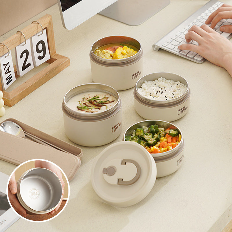 Multi Layer Insulated Stainless Steel Lunchbox with Carry Bag